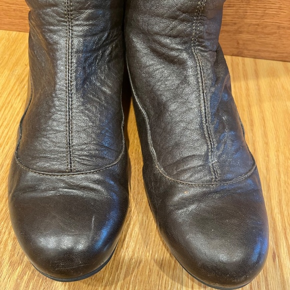 Lanvin Brown Leather Boots 7.5 - Picture 3 of 9